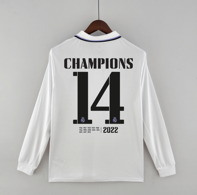 Maillot 22/23 Real Madrid 14 Champions Liga De Campeones De La UEFA ML