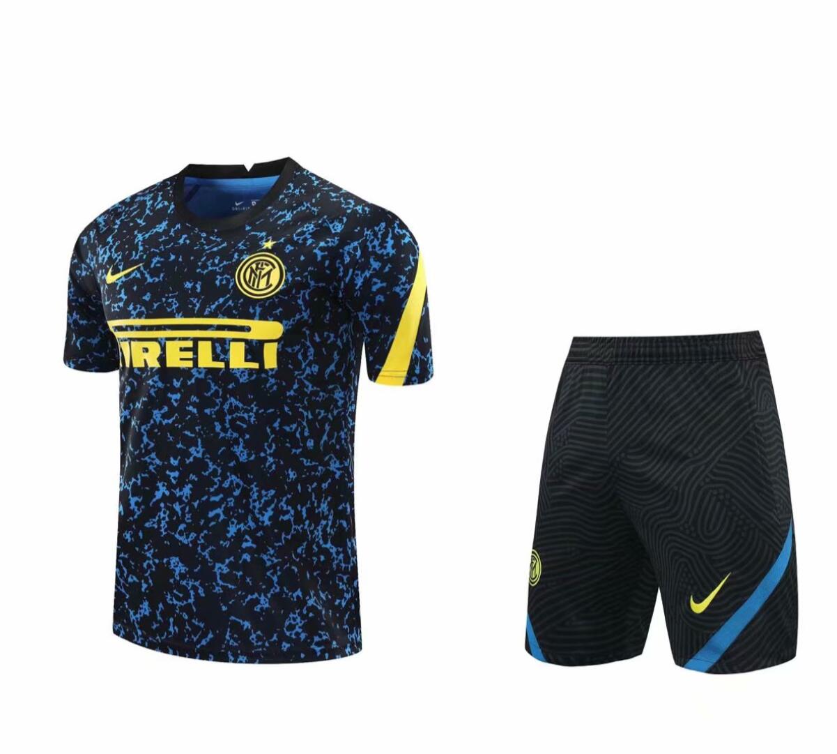 Maillot Inter Milan 2020-2021 Entrenamiento Camuflaje Bleu