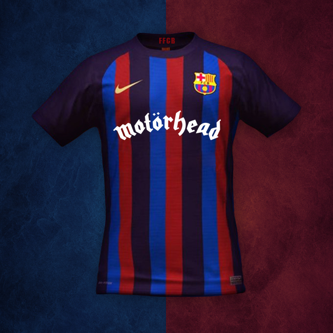 Maillot BARCELONA Edición Limitada De Motörhead La 1a Equipación Masculina Del FC