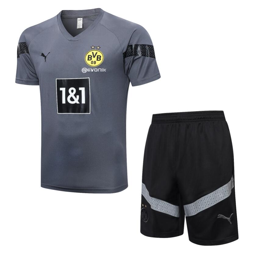 Maillot Borussia Dortmund Training Kit Gris 22/23 + Pantalone
