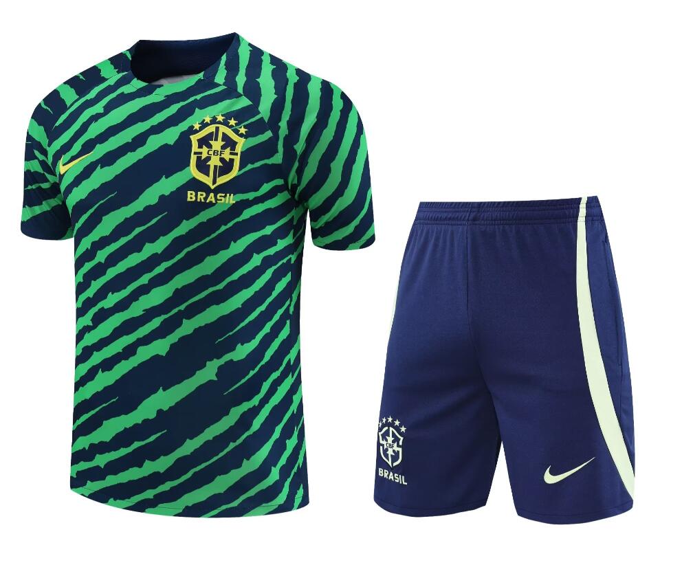Maillot Brasil FC Pre-Match Kit Verde 23/24 + Pantalon