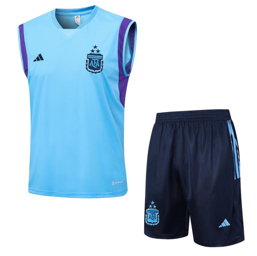 Maillot De Fútbol Sin Mangas Argentina Bleu Claro 23/24 + Pantalone