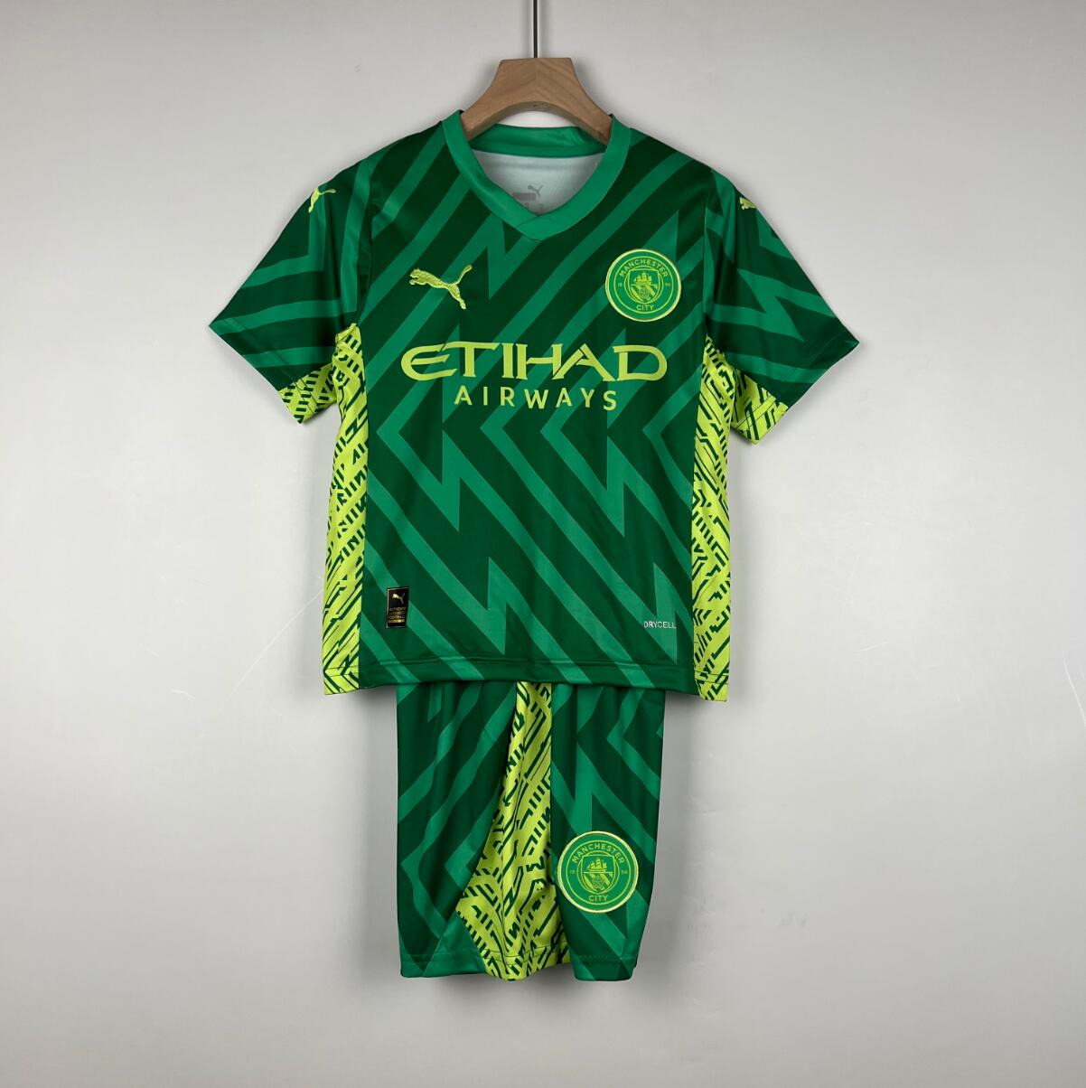 Maillot Manchester City Portera Junior 23/24 Verde