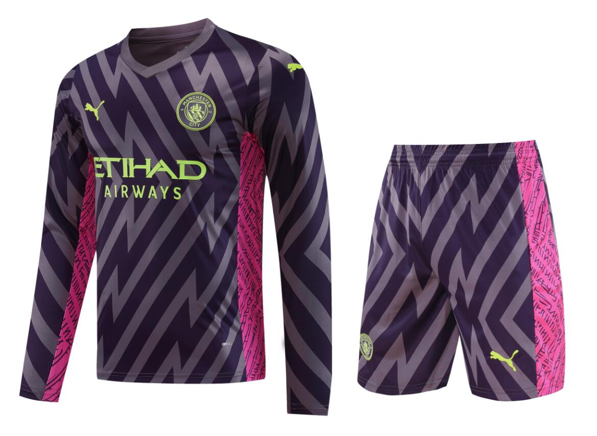 Maillot Gardien Manchester City 23-24 Morado ML