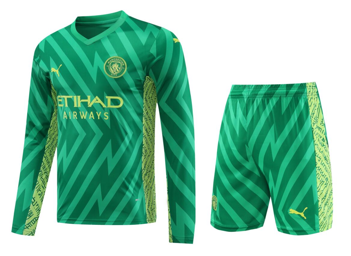 Maillot Gardien Manchester City 23-24 Verde ML