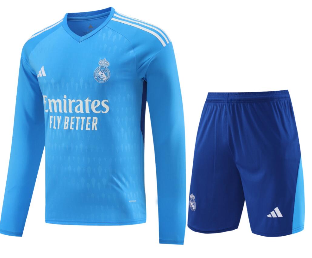 Maillot Gardien Real Madrid 2023-2024 Bleu ML