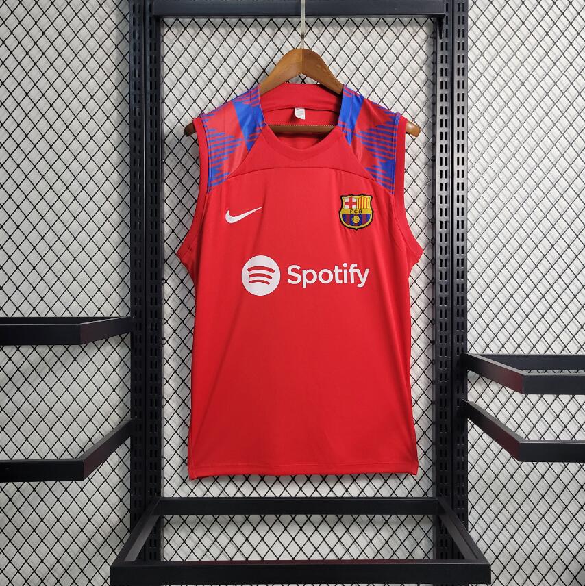 Maillot Sans Manche Barcelona Pre-Match Rouge 23/24