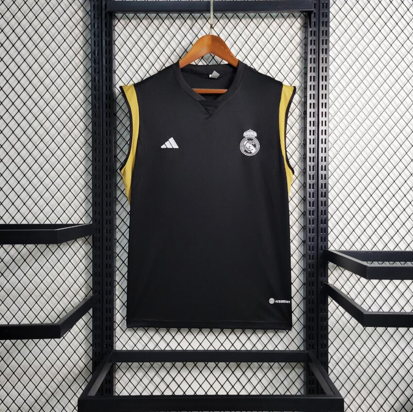 Maillot Sans Manche Real Madrid Noir Pre-Match 23/24