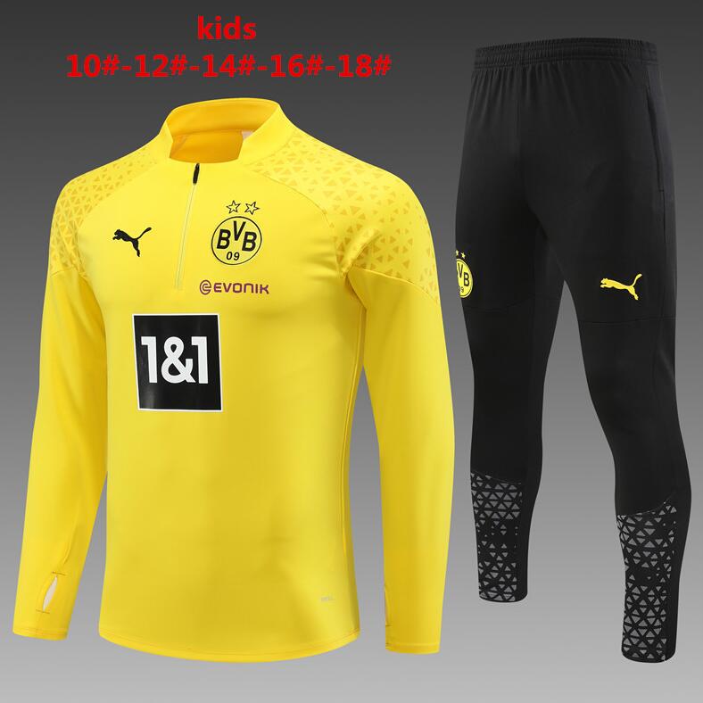 Survêtements Borussia Dortmund 23/24 Junior Amarillo + Pantalon