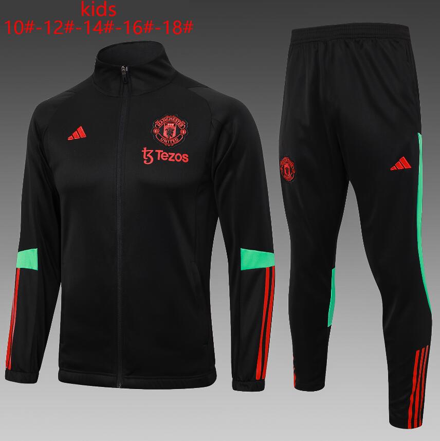 Survêtements Fc Manchester United Training 23/24 Noir Junior + Pantalon