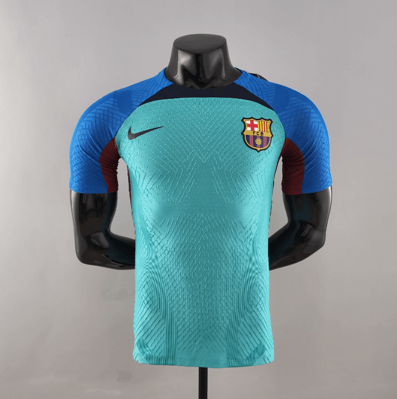 Maillot 22/23 Barcelona Entreno Bleu Y Verde