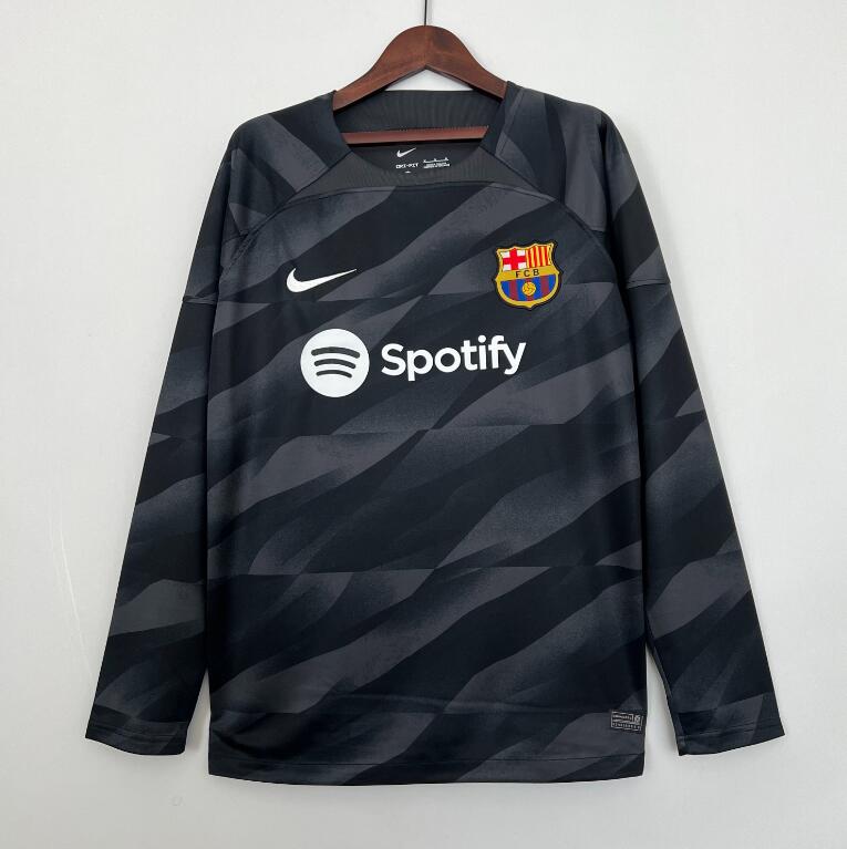 Maillot Barcelona Fc Gardien Negra 2023-2024 ML