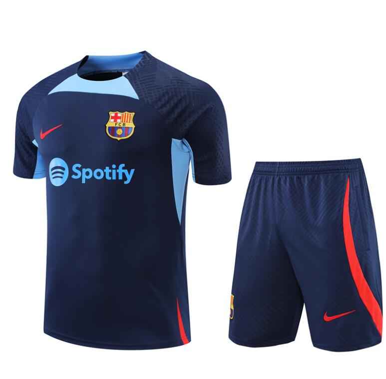 Maillot FC Barcelona Pre-Match 22/23 Bleu + Pantalon