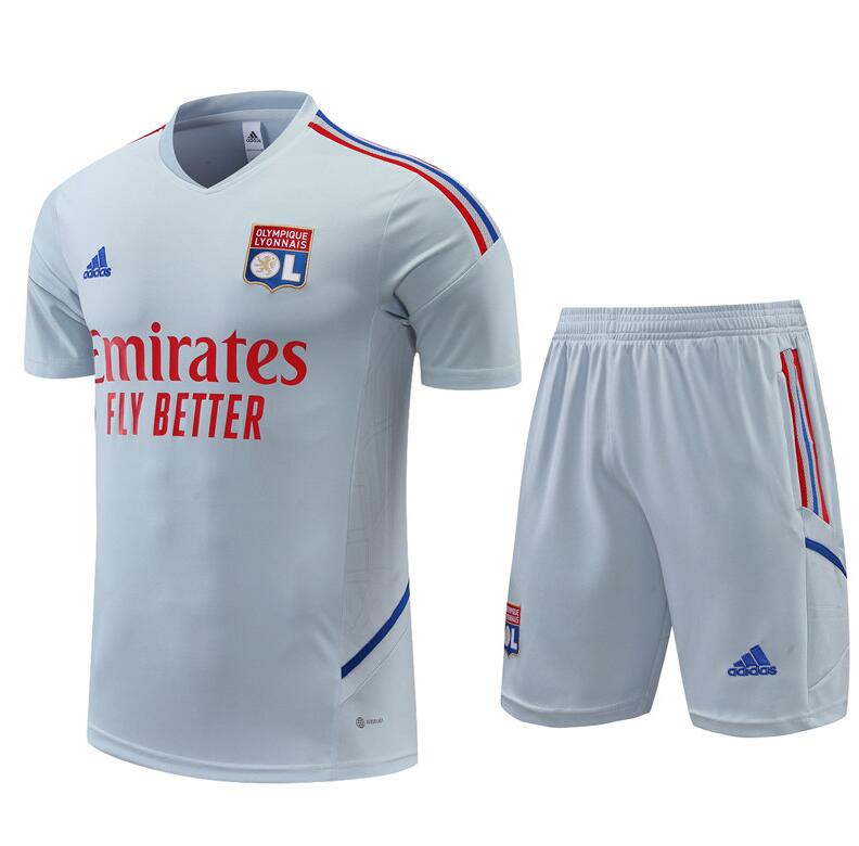 Maillot Olympique Lyonnais Pre-Match Gris 22/23 + Pantalon