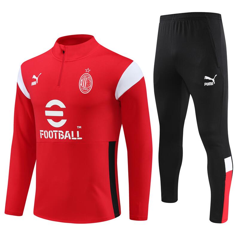 Survêtements AC Milan 2023-2024 Rouge (Hombre/Junior)+ Pantalon