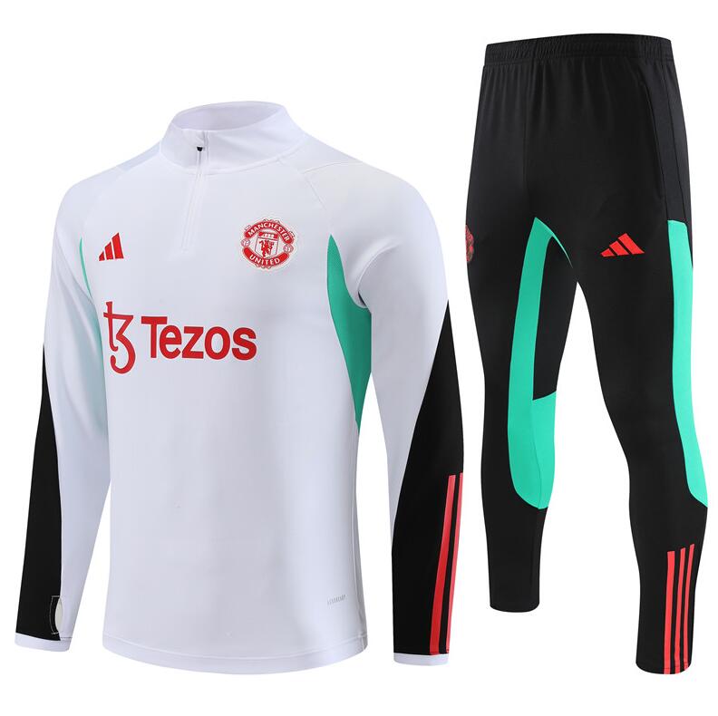 Survêtements Manchester United 2023-2024 Blanc (Hombre/Junior) + Pantalon
