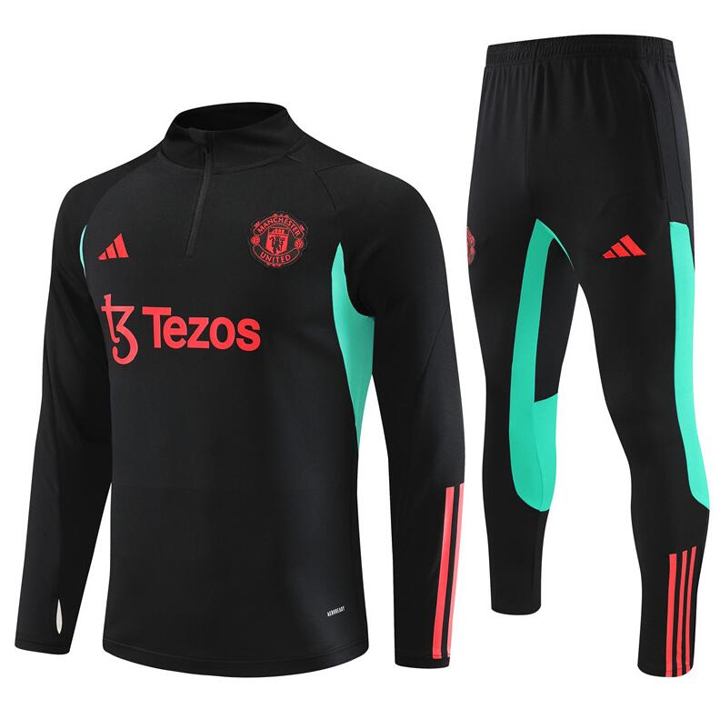 Survêtements Manchester United 2023-2024 Noir (Hombre/Junior) + Pantalon