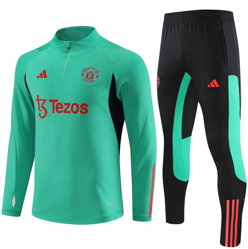 Survêtements Manchester United 2023-2024 Verde (Hombre/Junior) + Pantalon
