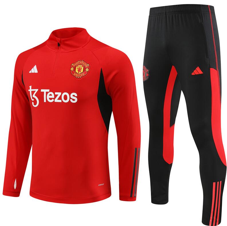 Survêtements Manchester United 23 - 24 Rouge + Pantalon