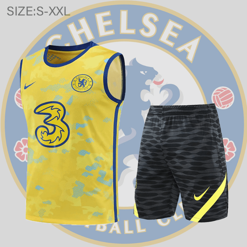 Maillot Sans Manche 22/23 Chelsea Conjunto De Entreno Amarilla