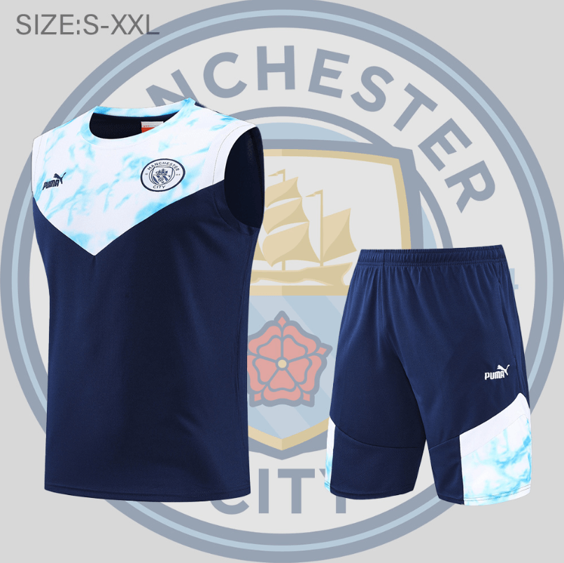 Maillot Sans Manche 22/23 Manchester City Conjunto De Entreno