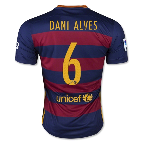 CAMISETA Barcelona 15/16 DANI ALVES PRIMERA EQUIPACIÓN