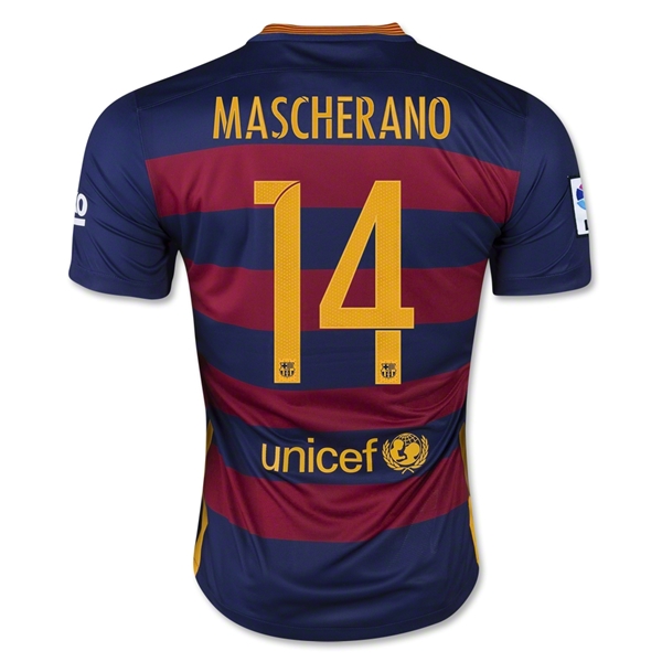 CAMISETA Barcelona 15/16 MASCHERANO PRIMERA EQUIPACIÓN