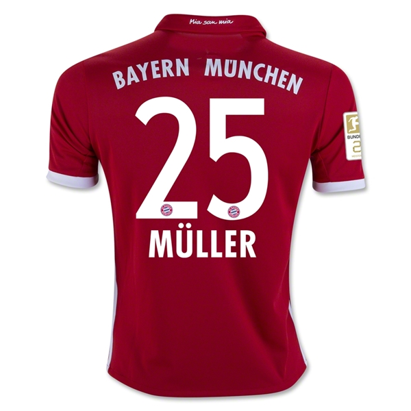 CAMISETA Bayern Munich 16/17 MULLER NIÑOS PRIMERA EQUIPACIÓN