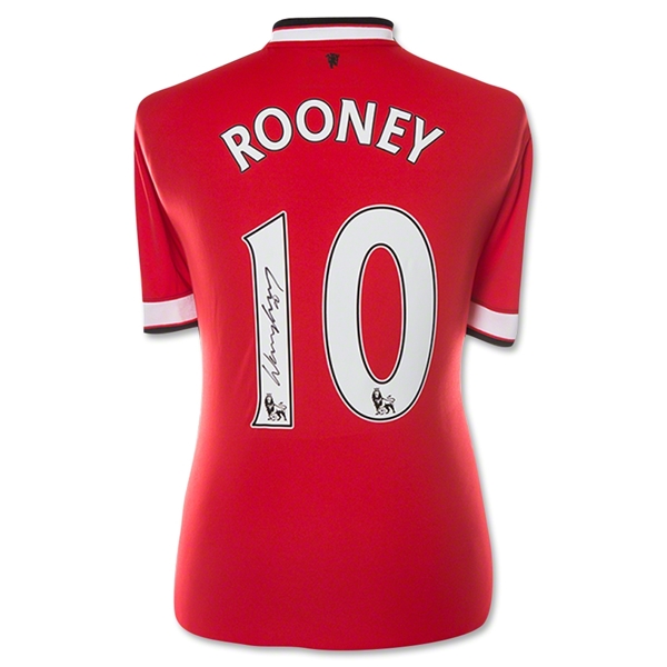 CAMISETA Signed Wayne Rooney 14/15 Back MUFC